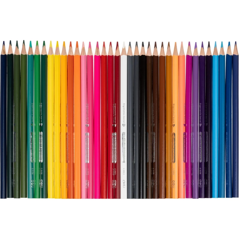 Карандаши цветные Deli Color Emotion EC00230 3-гран. липа 36цв/наб