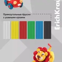 Пластилин ErichKrause Basic light pack, 6 цветов, 96 г, европодвес, в пакете
