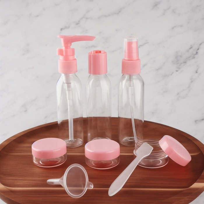 Набор для хранения, в футляре, 8 предметов, цвет прозрачный/МИКС Набор для хранения, в футляре, 8 предметов, цвет прозрачный/МИКС