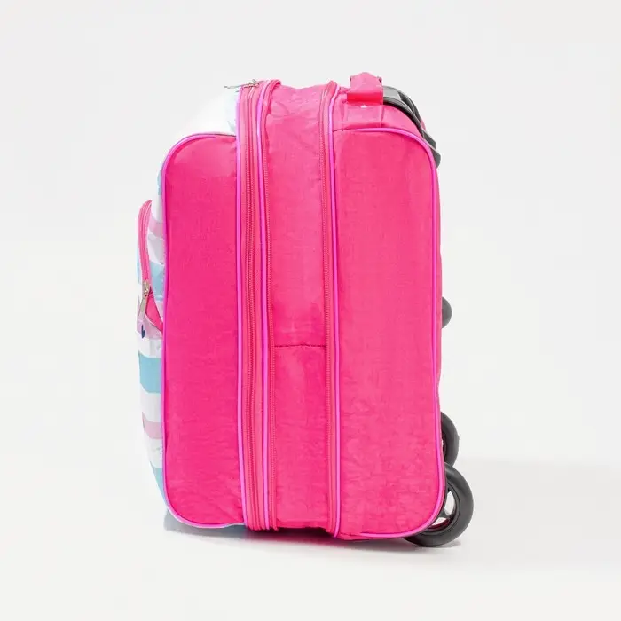 Чемодан детский 34 л (XS), отдел на молнии, цвет розовый