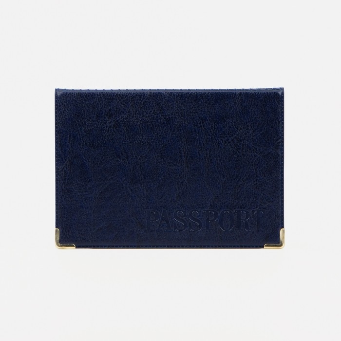 Обложка для паспорта, цвет синий Обложка для паспорта, цвет синий