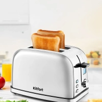 Тостер для хлеба с поддоном КТ-2036 2 слота Тостер для хлеба с поддоном КТ-2036 2 слота