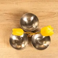 Менажница "Тюльпаны" 17х17х28 см, нержавеющая сталь