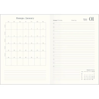 Ежедневник датированный 2026 IF 14х20см 176л, мягкий, Nightfall I1736/light