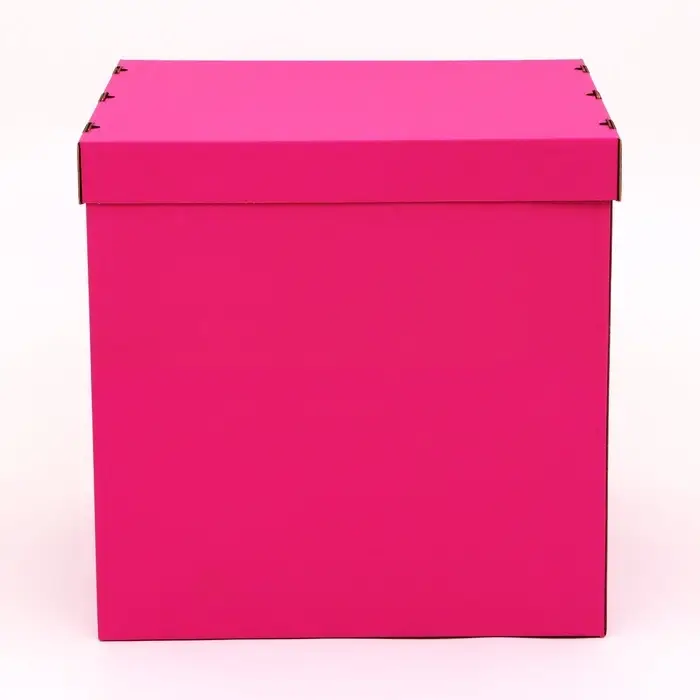 Коробка для воздушных шаров, Розовая 60&times;60&times;60 см