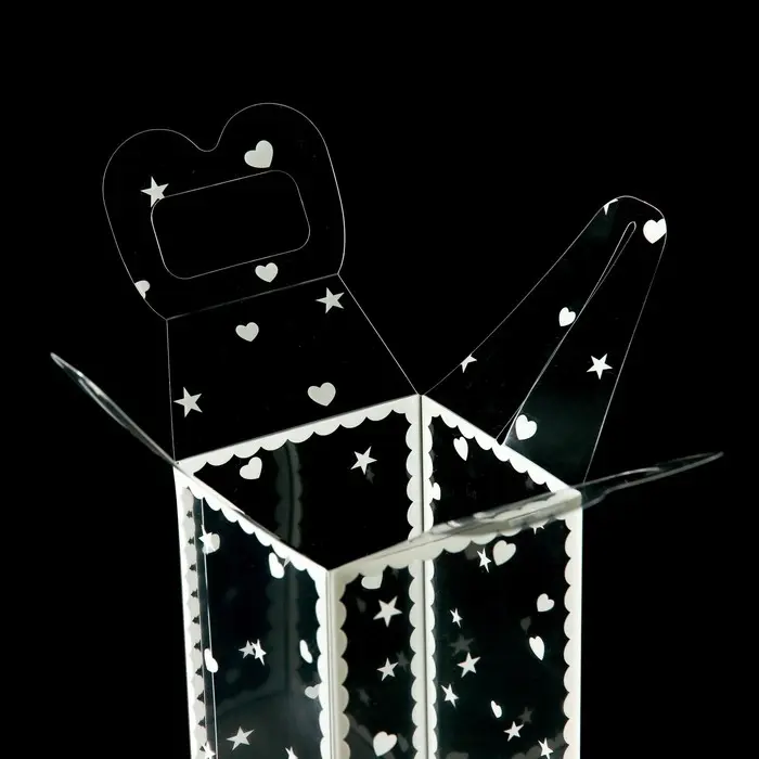 Складная прозрачная коробка из PVC, для упаковки подарков, «Сердце», 12×7×7 см Складная прозрачная коробка из PVC, для упаковки подарков, «Сердце», 12×7×7 см