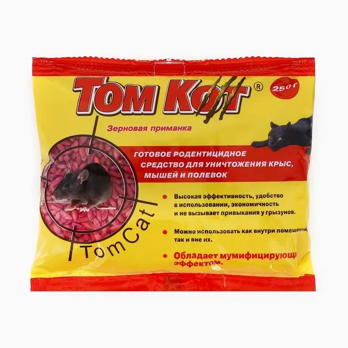 Зерно от грызунов &laquo;ТОМ КОТ&raquo;, 250 г