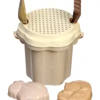 Песочный набор № 174 "Зефир", ведро-цветок 0,3 л, сито, грабли, совок, 2 формочки 01874