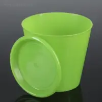 Горшок для орхидей с поддоном Доляна, 800 мл, пластиковый, цвет зелёный