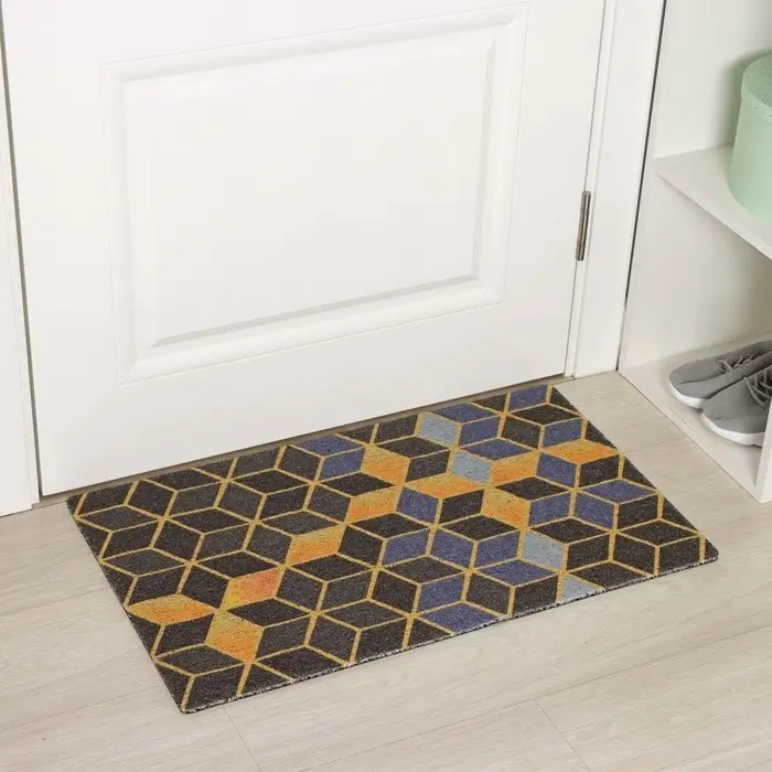 Коврик придверный Доляна &laquo;Бурлеск&raquo;, грязезащитный, вырезной, 45&times;75 см