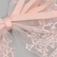 Бант на заколке кружевной, нежно-розовый, Кошечка