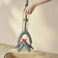 Швабра с отжимом и смен. насадкой ПВА тм VETTA Премиум Грей, телеск. ручка 123-141см, насадка 28см