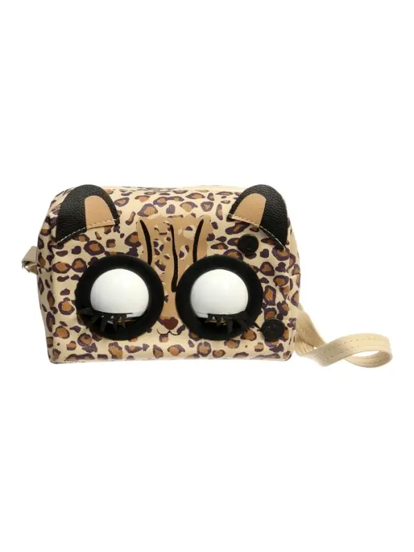Музыкальная игрушка-сумочка "Котенок" звук, глазки моргают, леопард