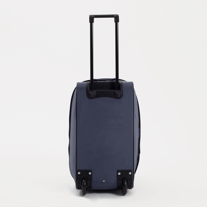 Сумка дорожная на колёсах, отдел на молнии, с увеличением, наружный карман, цвет серый Сумка дорожная на колёсах, отдел на молнии, с увеличением, наружный карман, цвет серый