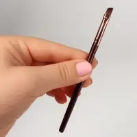Кисть для макияжа «Brush COFFEE», скошенная, 13 (± 1) см, цвет коричневый/бронзовый
