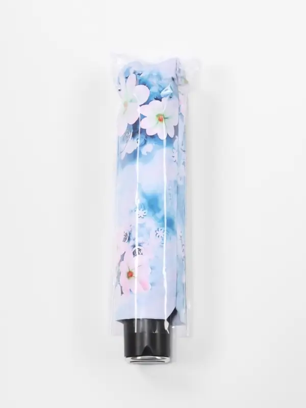 Зонт механический &laquo;Воздушные цветы&raquo;, эпонж, 4 сложения, 8 спиц, R=48/55 см, d=96 см, МИКС