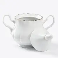 Сахарница Добрушский завод &laquo;Романс&raquo;, 550 мл, фарфор, белая