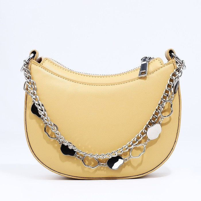 Сумка-багет на молнии, цвет жёлтый Сумка-багет на молнии, цвет жёлтый