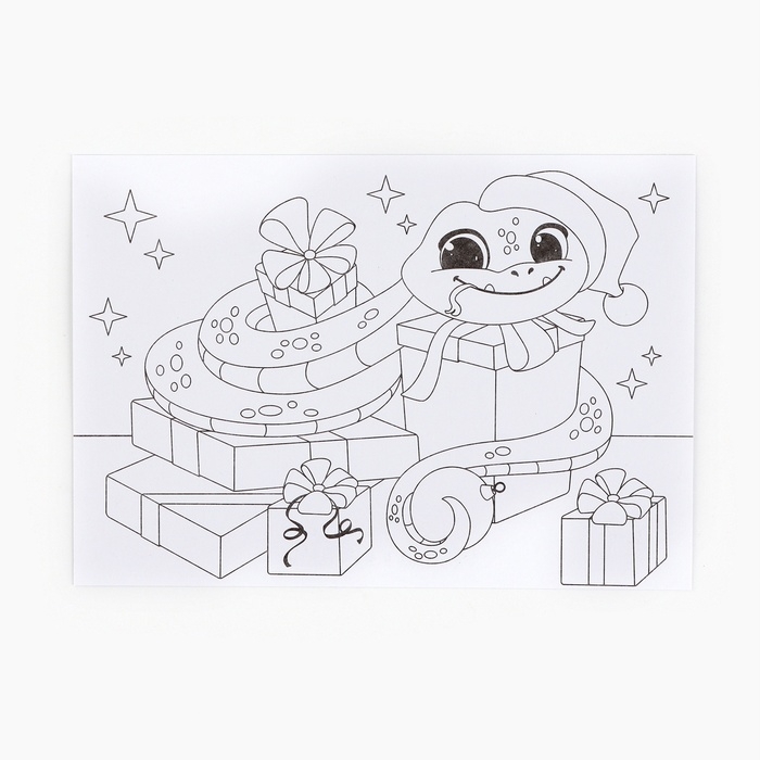 Раскраска антистресс на новый год. Открытки для вдохновения «В ожидании Нового года», А6 Раскраска антистресс на новый год. Открытки для вдохновения «В ожидании Нового года», А6