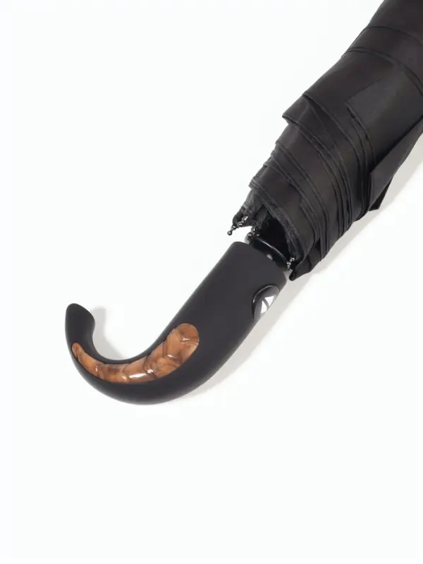 Зонт автоматический &laquo;Элеганс&raquo;, 3 сложения, 8 спиц, R=47/53 см, d=94 см, чёрный