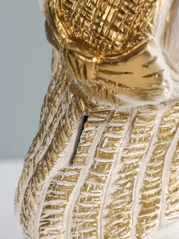 Копилка Копилка "Лошадка с ромашкой" 28х17х21 см, белый с золотом