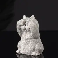 Набор фигурок &laquo;Три кота: ничего не вижу, не слышу, не говорю&raquo;, гипс, 7 см, серый