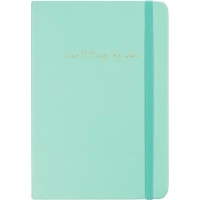 Ежедневник недатированный мятный, А5, 140x200мм, 136 л. ATTACHE