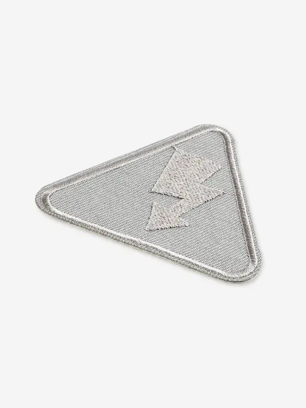 Термоаппликация «Молния», 6.5×6 см, серая Термоаппликация «Молния», 6.5×6 см, серая