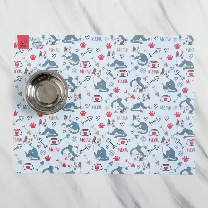Коврик под миску Meow 43х56 см