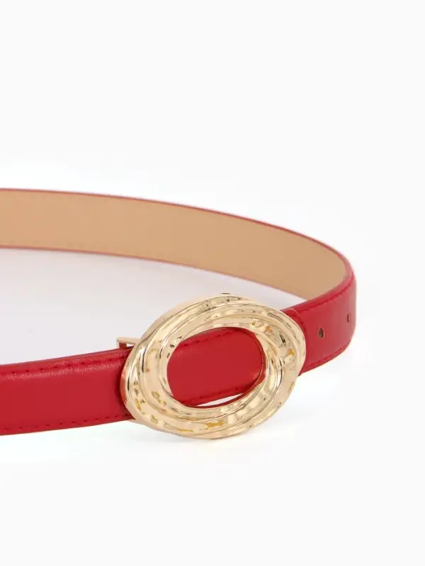 Ремень жен 04-01-01-04, Июнь2513, 2,4*0,3*110 см, без винта, пряж золото, гвоздик, крачный   1090316