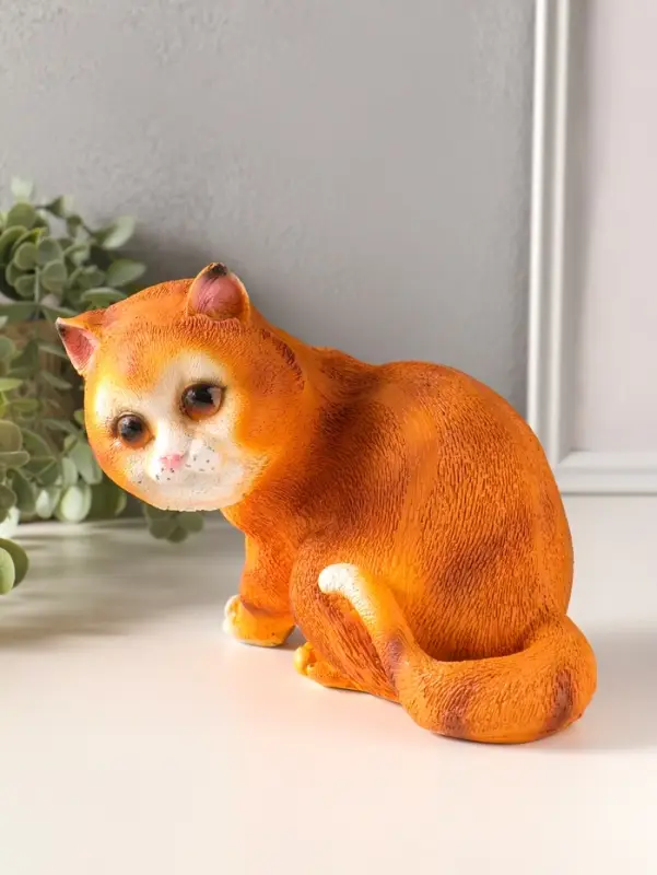 Копилка полистоун "Котик" высота 16 см