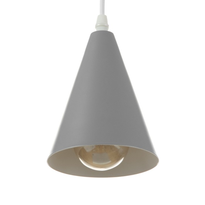 Светильник BayerLux Подвес Светильник BayerLux Подвес "Конус" 1x40Вт E27 серый 12х12х16-96 см