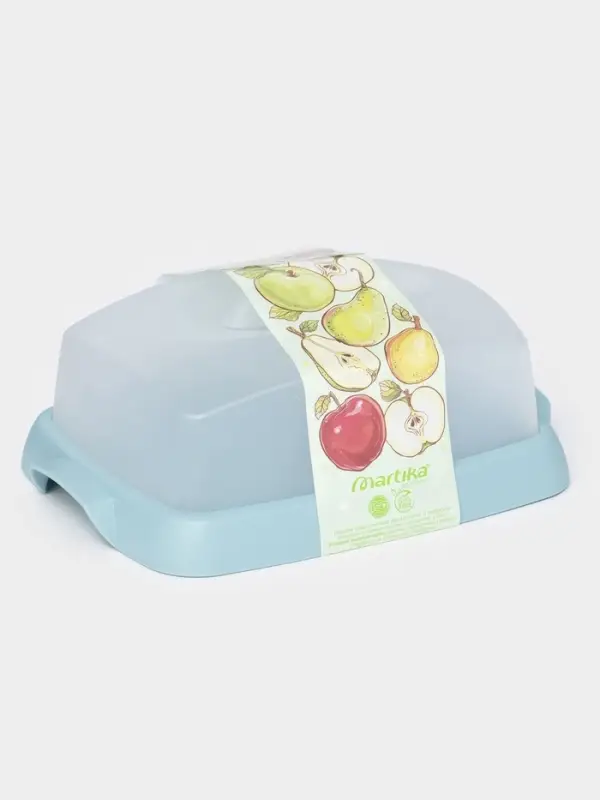 Маслёнка Martika &laquo;Таира&raquo;, пластик, 16.7&times;12.1 см, МИКС