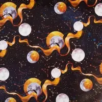 Бумага упаковочная глянцевая &laquo;Космическая&raquo;, 70 х 100 см