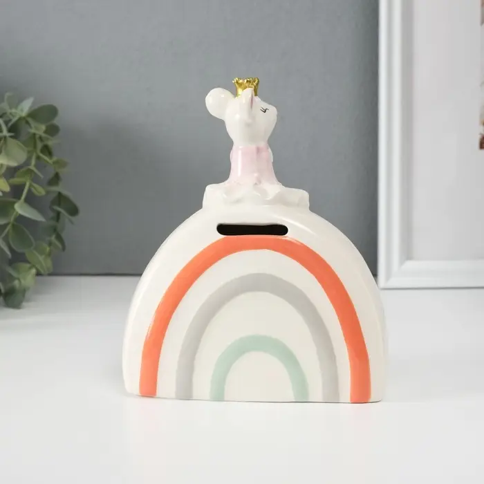 Копилка для денег &laquo;Мышка-принцесса&raquo;, керамика, 5&times;13&times;16 см