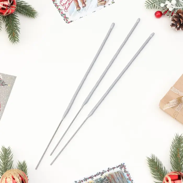 Бенгальские огни, 30 см, 3 штуки, «Белый снег» Бенгальские огни, 30 см, 3 штуки, «Белый снег»