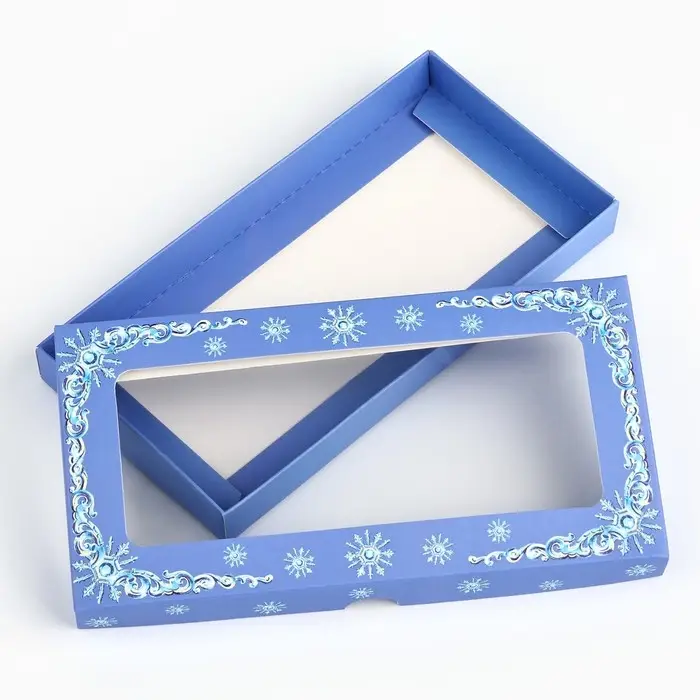 Коробка для шоколада «Снежная сказка», с окном, 16.4 х 8.4 х 1.7 см Коробка для шоколада «Снежная сказка», с окном, 16.4 х 8.4 х 1.7 см