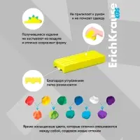 Пластилин 12 цветов 216 г ErichKrause "Kids Space Animals Candy Pearl", плавающий, перламутровый, со стеком
