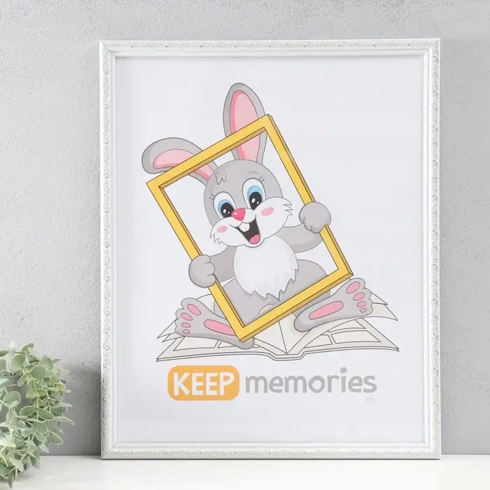 Фоторамка для фото 40&times;50 см Keep memories &laquo;Винтаж&raquo;, пластик, белый, (пластиковый экран)