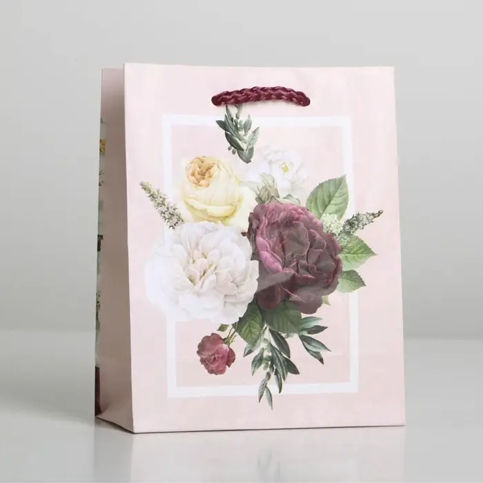 Пакет подарочный ламинированный, упаковка, Love, S 12&times;15&times;5.5 см