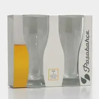 Набор бокалов для пива Paşabah&ccedil;e Pub, 500 мл, 2 шт., стекло, прозрачный