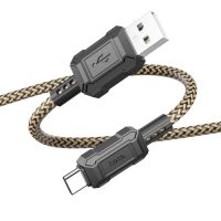 Кабель Hoco X94, Type-C - USB, 3 А, 1 м, передача данных, ПВХ, золотистый