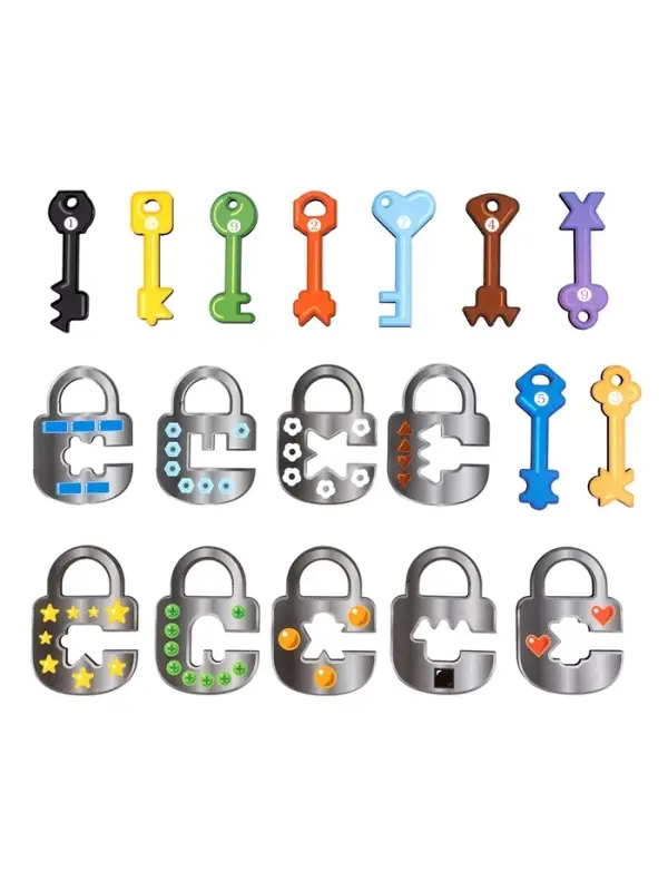 Игра развивающая деревянная "Ключи и замки" 05945