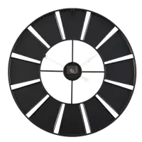 Часы настенные интерьерные &laquo;Номера&raquo;, серия: Лофт, дерево, металл, бесшумные, плавный ход, d=50 см, от батарейки 1&times;АА