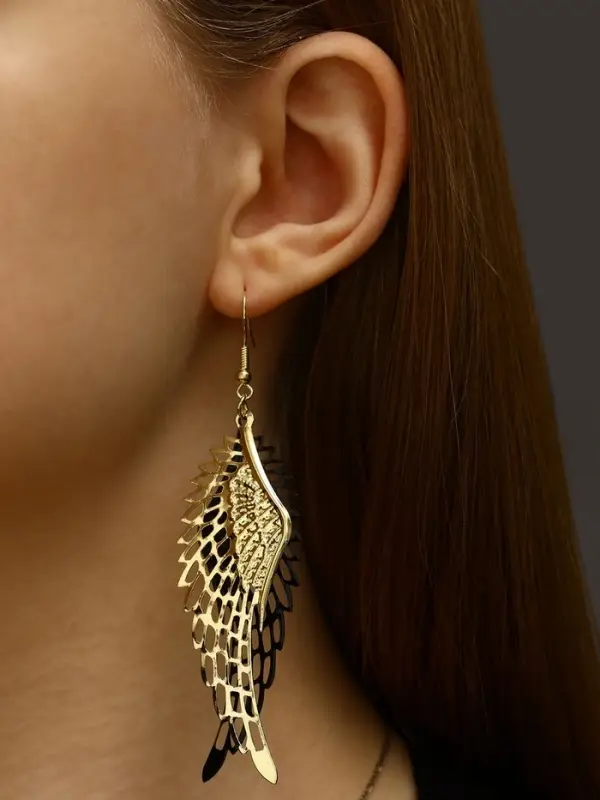 Серьги висячие &laquo;Крылья ангела&raquo;, цвет МИКС, 9 см