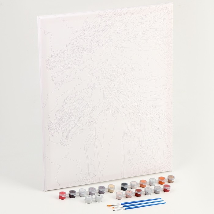 Картина по номерам на холсте с подрамником «Хозяйка драконов», 40 х 50 см Картина по номерам на холсте с подрамником «Хозяйка драконов», 40 х 50 см