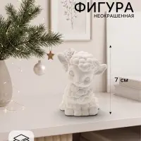 Фигурка декоративная &laquo;Овечка Мая&raquo;, неокрашенная, 7&times;4&times;5 см, белая