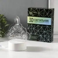 Светильник 3D RISALUX &laquo;Красивая душа&raquo;, LED-ночник, RGB, от сети