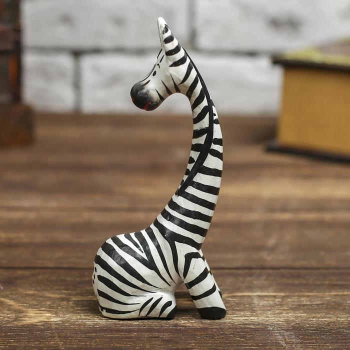 Сувенир дерево  Сувенир дерево "Стеснительная зебра" 13х5,5х3,5 см