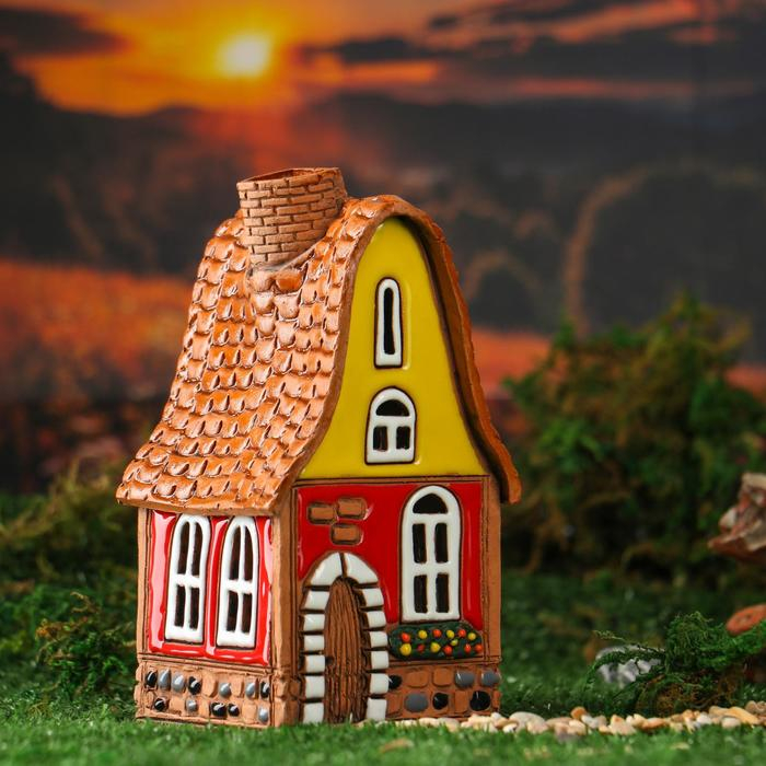 Аромалампа Домик «Колокольчик», ручная работа, микс, 16 см Аромалампа Домик «Колокольчик», ручная работа, микс, 16 см